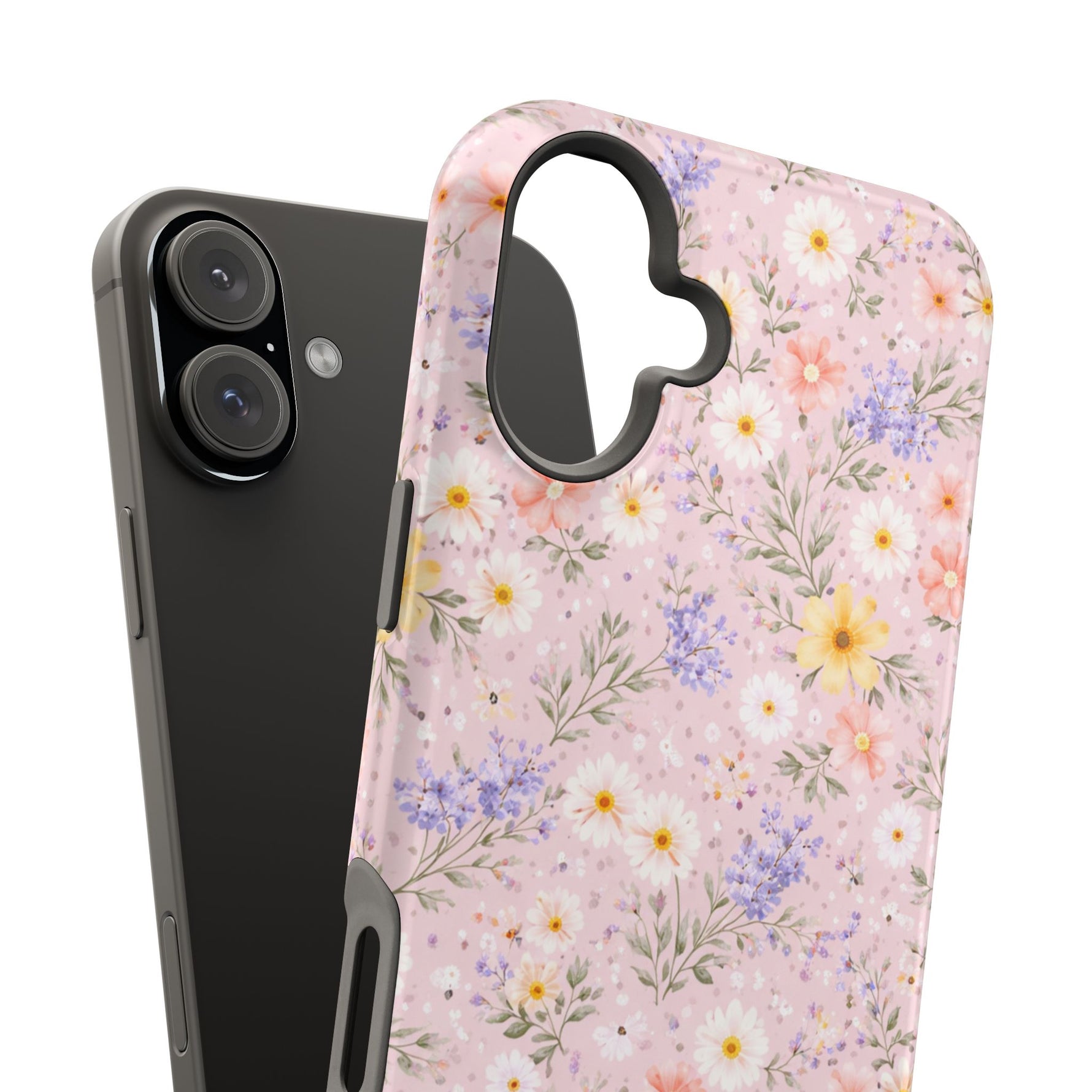 Pastel Floral MagSafe Compatible Magnetic Impact Phone Case