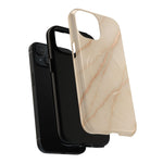 Luxury Series Marble Beige iPhone Case compatible with MagSafe - Shamo's