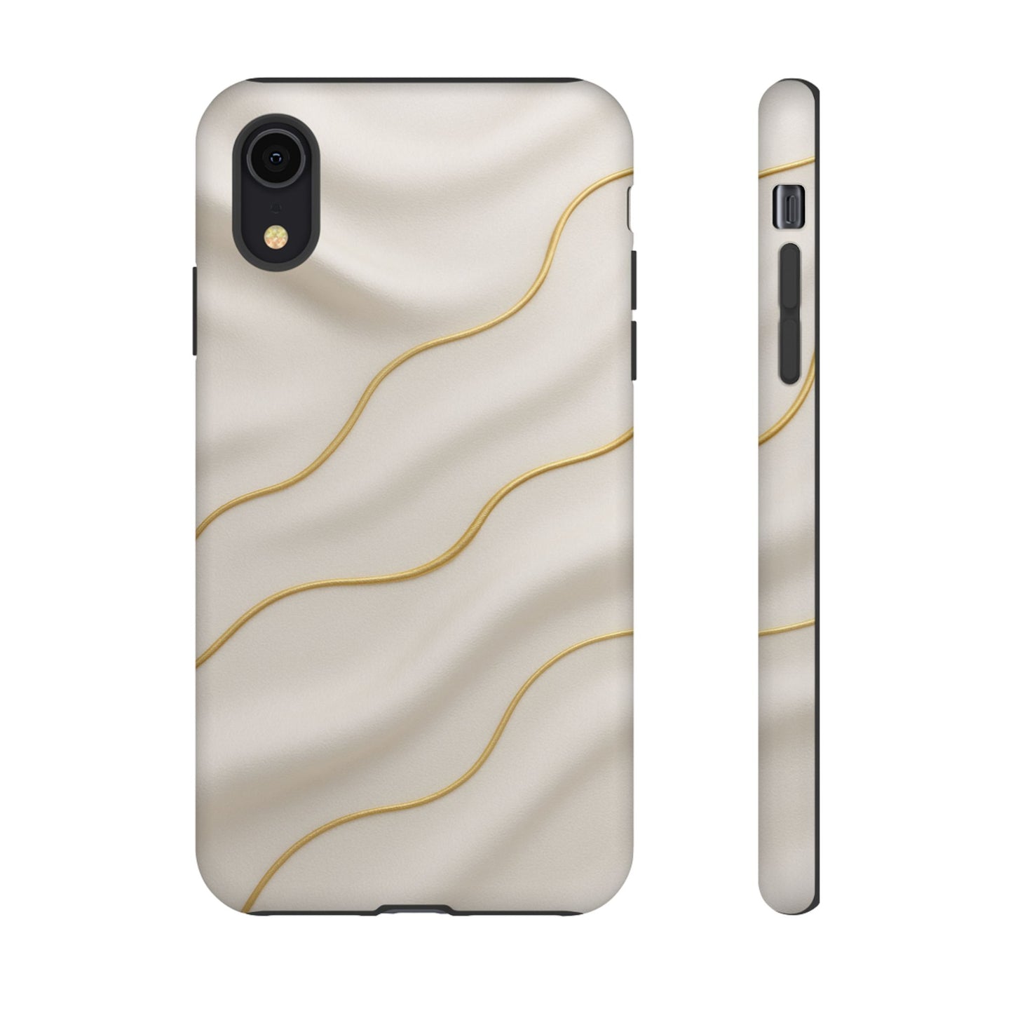 Elegant Gold Wave Tough iPhone Case - Shamo's