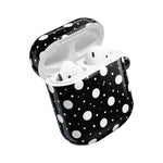 Polka Dot AirPod Case – Black & White Retro Spot Protective Cover