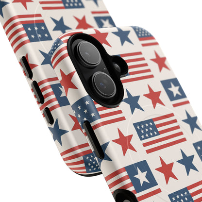Patriotic American Flag iPhone Case | MagSafe