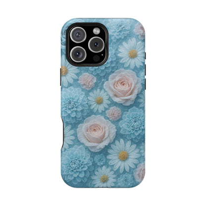 Frozen Floral Rose & Daisy Impact iPhone Case | MagSafe compatible  Shamo's iPhone 16 Pro Max / Matte