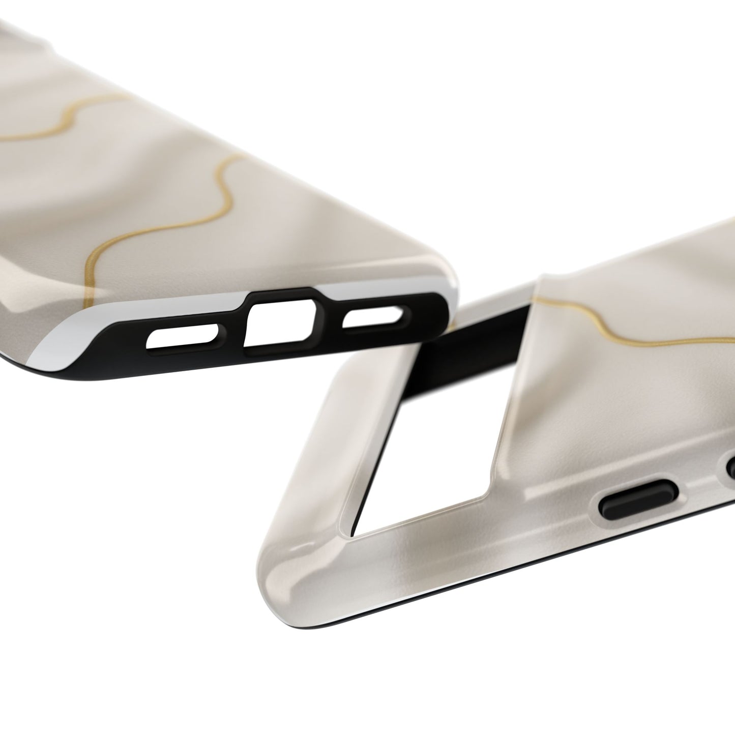 Elegant Gold Wave Tough iPhone Case