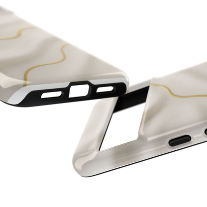 Elegant Gold Wave Tough iPhone Case