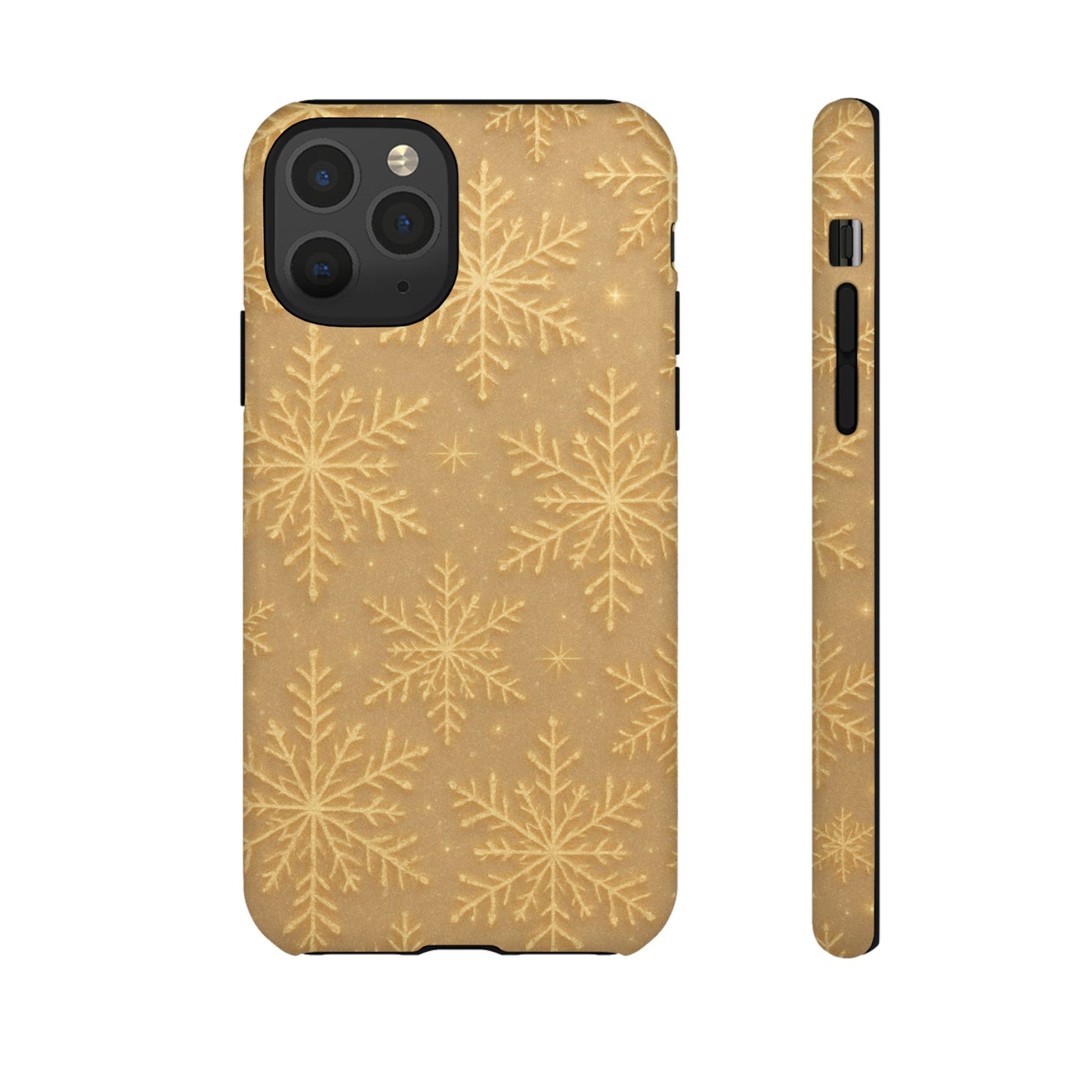 Golden Snowflake Holiday iPhone Case - Shamo's