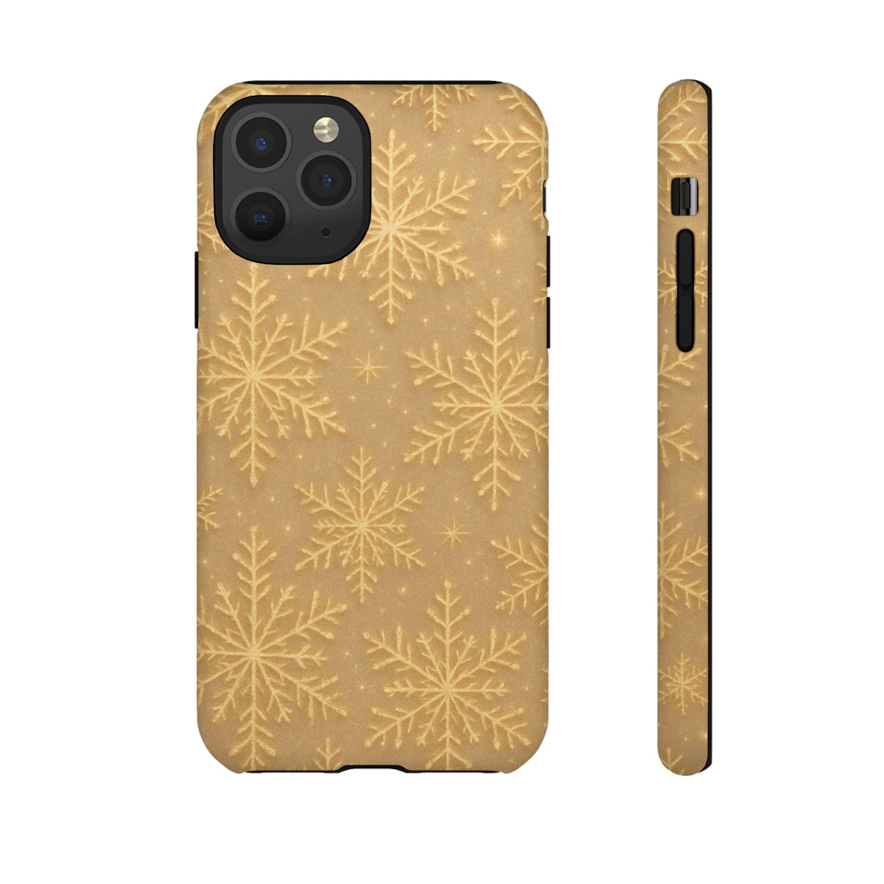 Golden Snowflake Holiday iPhone Case - Shamo's