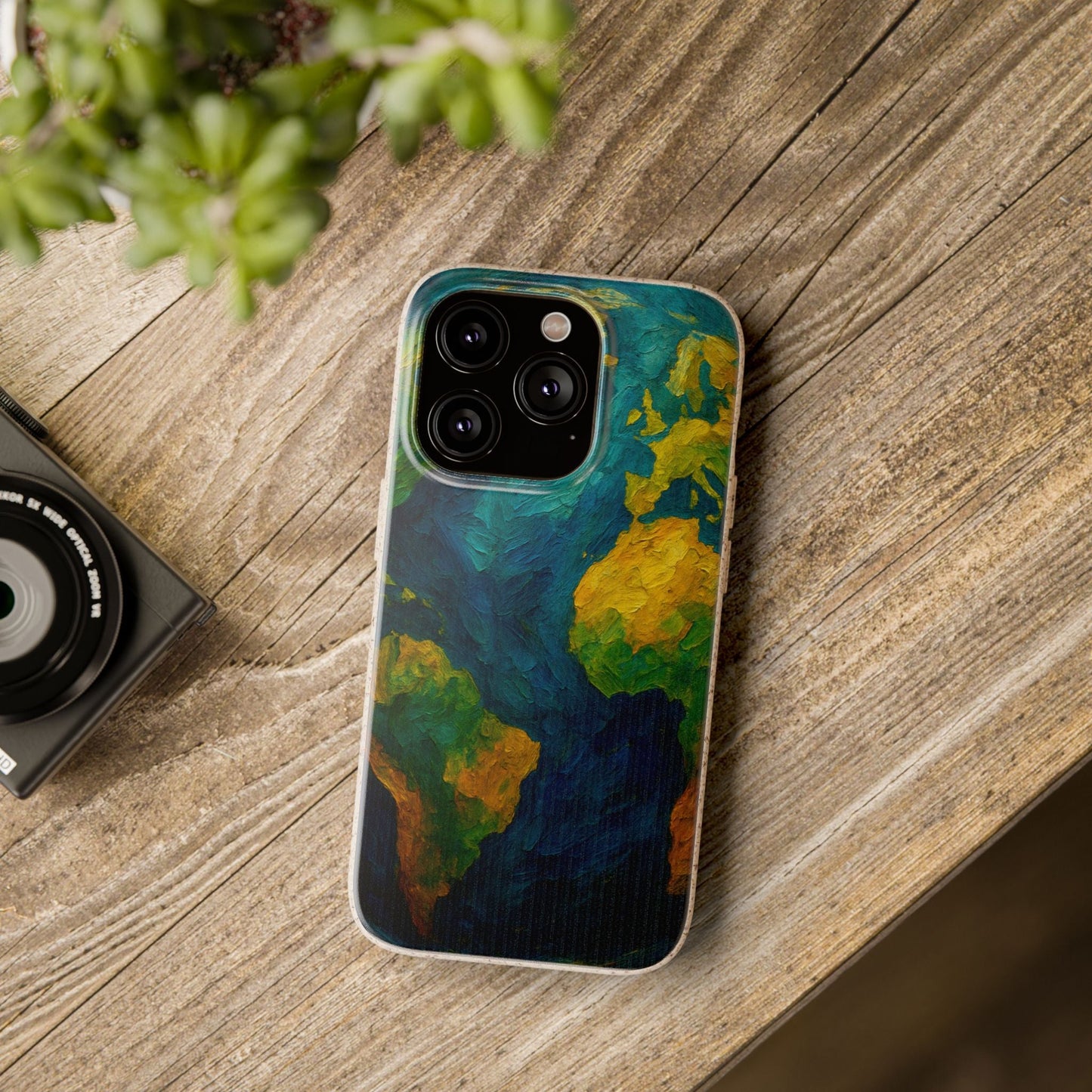 Biodegradable Phone Case — Earth Illustration Eco-Friendly Case  Shamo's