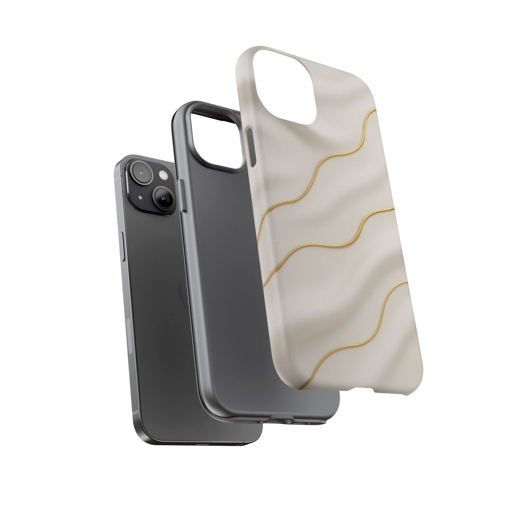 Elegant Gold Wave Tough iPhone Case  Shamo's