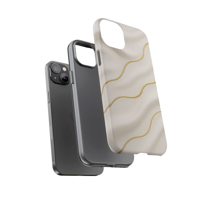 Elegant Gold Wave Tough iPhone Case