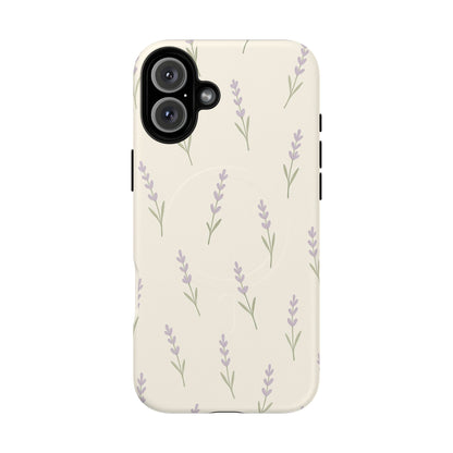 Lavender Minimal Bloom iPhone Case with MagSafe