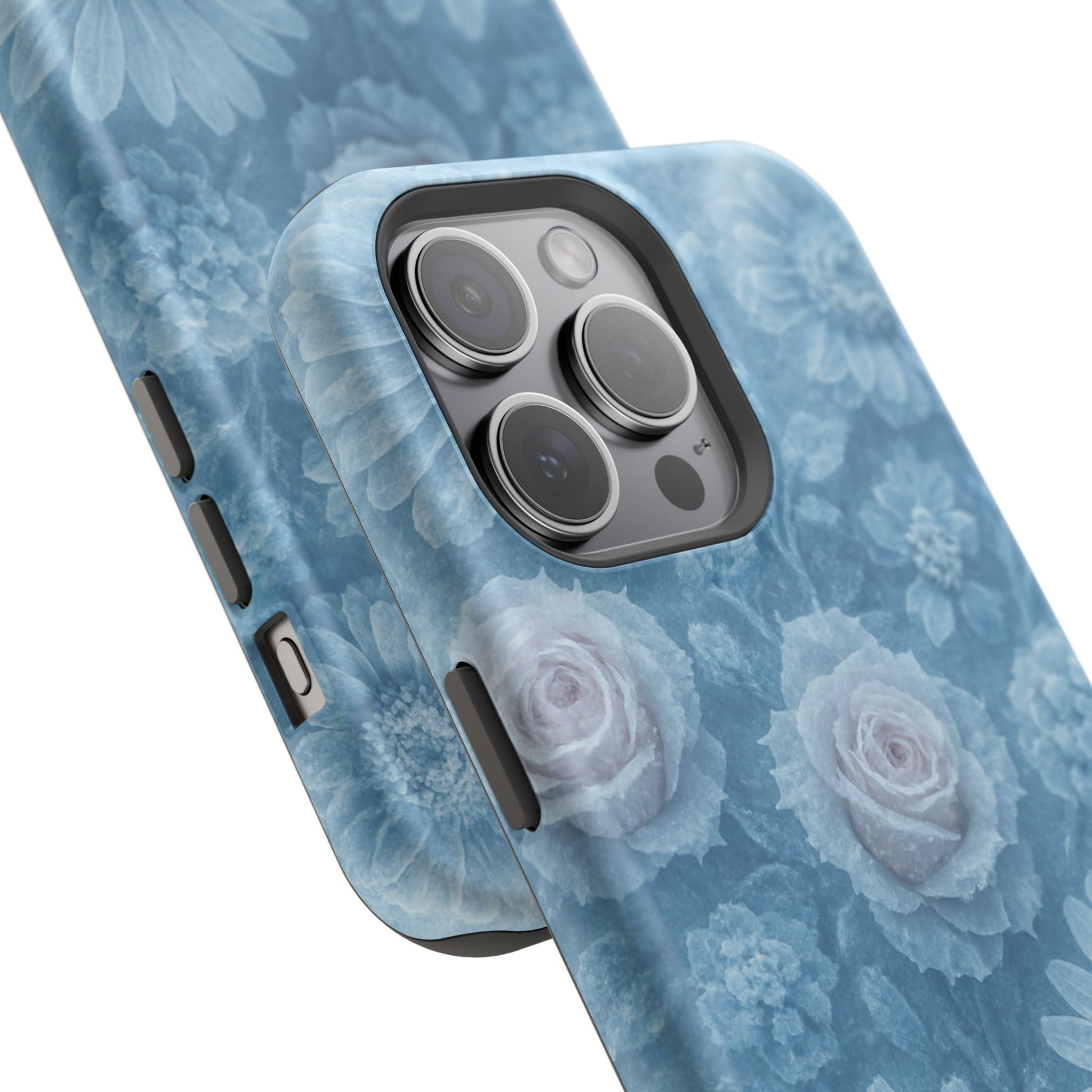 Frozen Beauty Floral Rose iPhone Case | MagSafe compatible  Shamo's