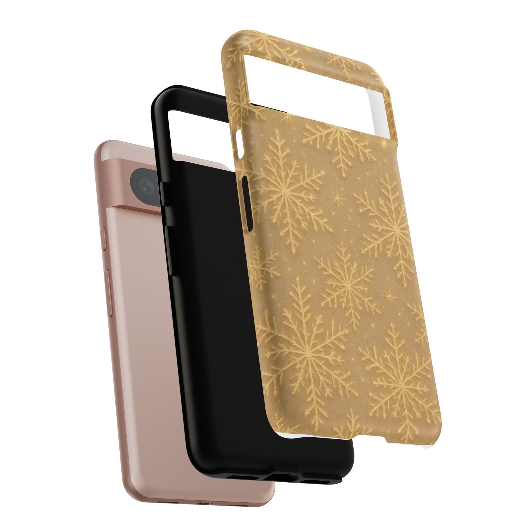 Golden Snowflake Holiday iPhone Case  Shamo's
