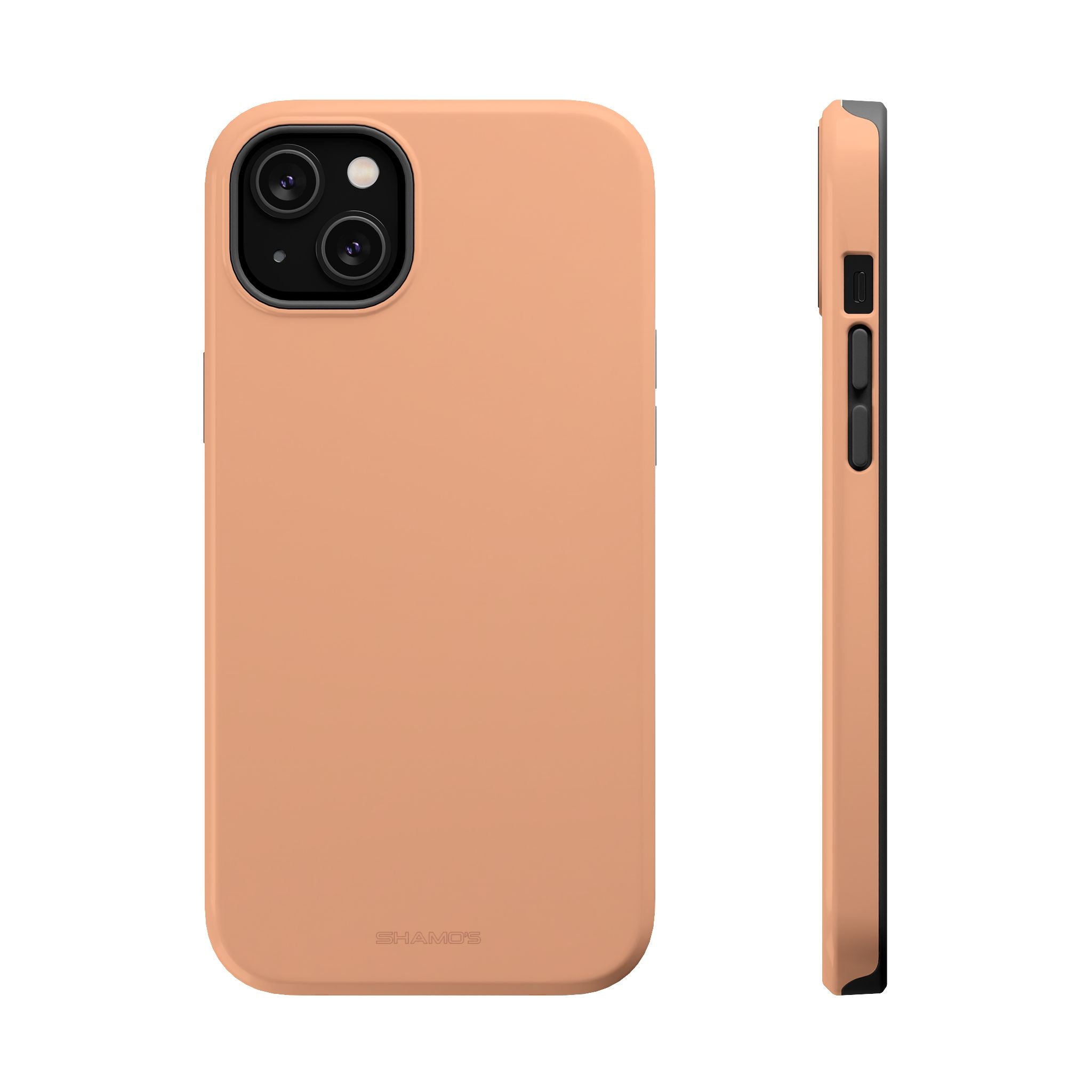 Peach Sorbet Solid Color MagSafe-Compatible Impact-Resistant iPhone Case - iPhone 14 Plus / Glossy - Shamo's