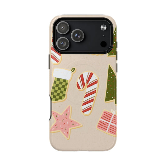 Festive Candy Cane Holiday iPhone Case | MagSafe  Shamo's iPhone 17 Pro Max / Glossy