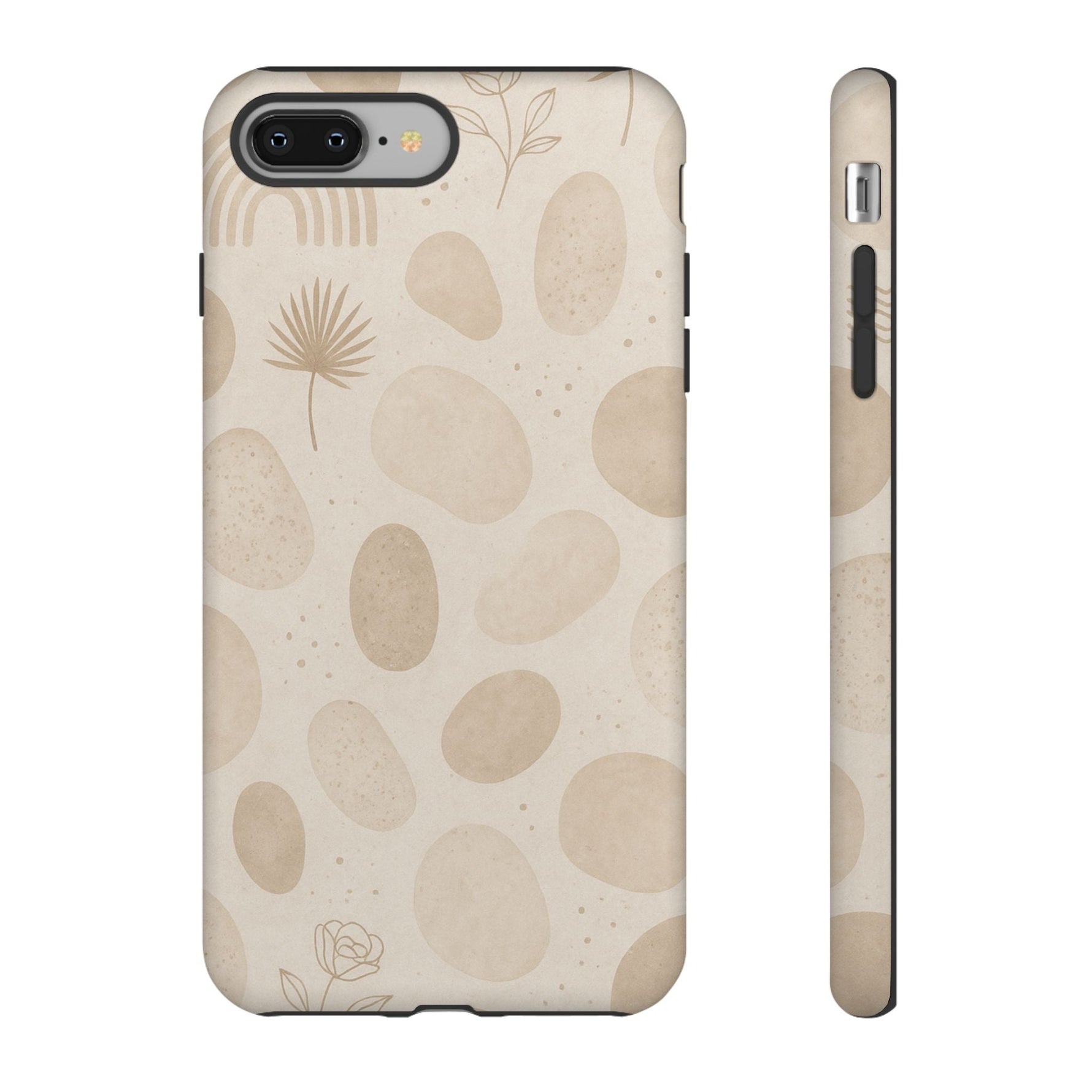 Neutral Pebble Pattern Tough iPhone Case  Shamo's iPhone 8 Plus / Matte