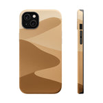 Neutral Desert Wave Design iPhone Case | MagSafe  Shamo's iPhone 14 Plus / Glossy