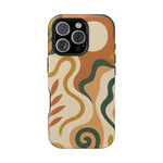 Abstract Earth-Tone Impact iPhone Case — MagSafe  Shamo's iPhone 16 Pro / Matte