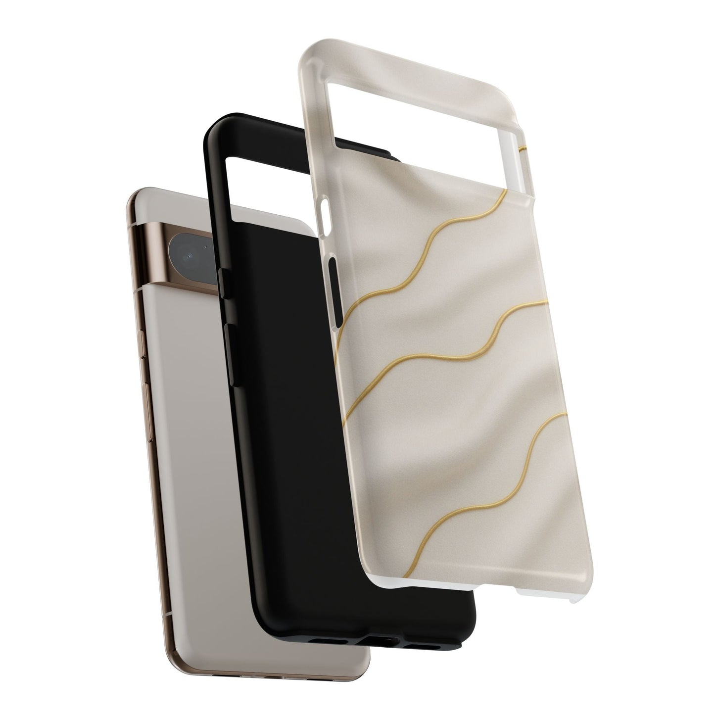 Elegant Gold Wave Tough iPhone Case