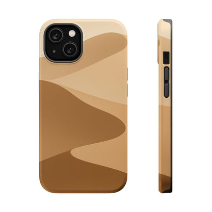 Neutral Desert Wave Design iPhone Case | MagSafe  Shamo's iPhone 14 / Glossy