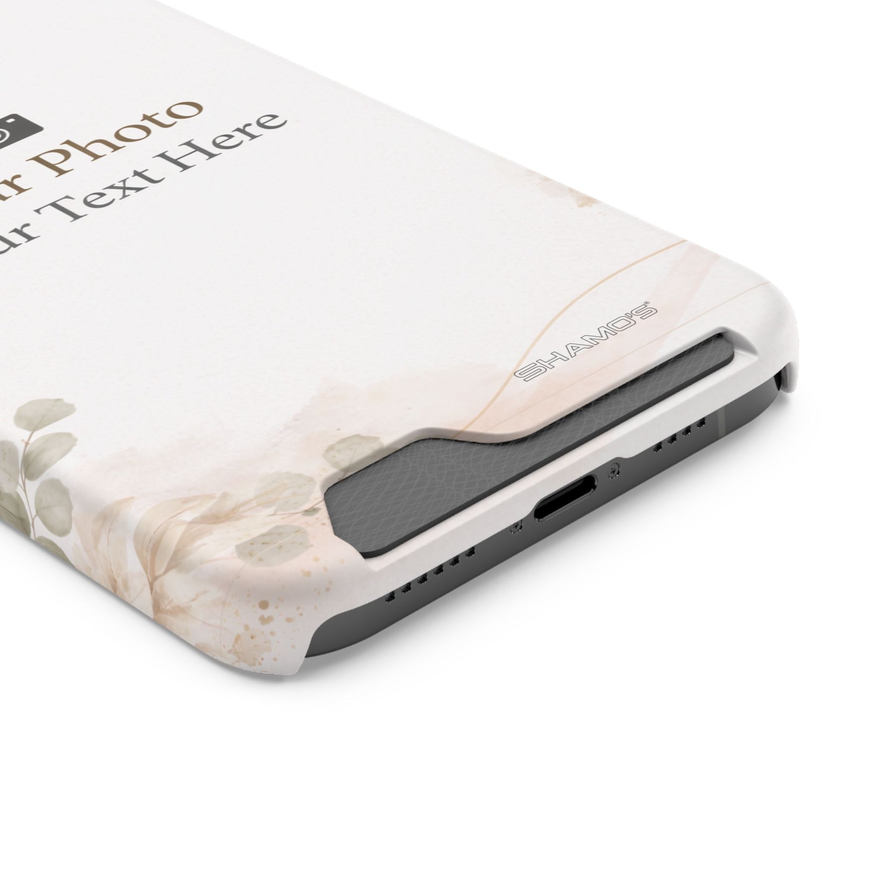 Personalizable Card-Holder Custom Phone Case | Add Your Own Photo and Text - iPhone 17 Pro Max / Matte / Without gift packaging - Shamo's