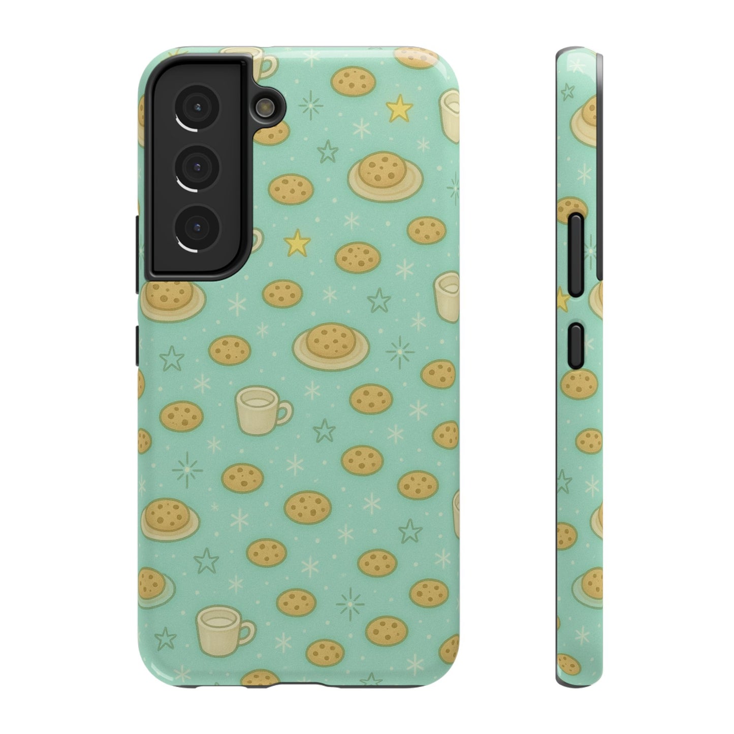 Cookie & Coffee Pattern Tough iPhone Case — Impact-Resistant
