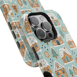 Winter Gingerbread Village Holiday Theme iPhone Case with MagSafe compatibility  Shamo's
