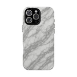 Silver Mist Marble iPhone Case with MagSafe - Shamo's