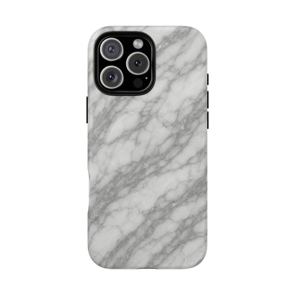 Silver Mist Marble iPhone Case with MagSafe - Shamo's