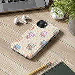 Cute Pastel Bear Impact Phone Case | Heart & Star Kawaii Pattern  Shamo's