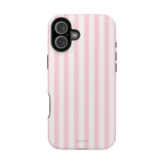 Pink Stripe Impact-Resistant Phone Case | MagSafe