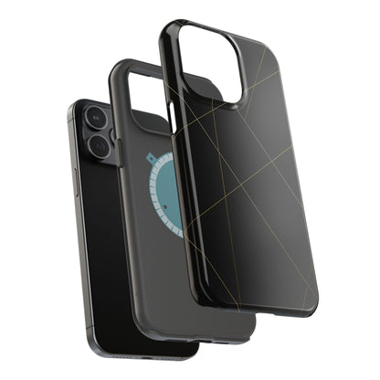 Black Geometric Design iPhone Case | MagSafe  Shamo's
