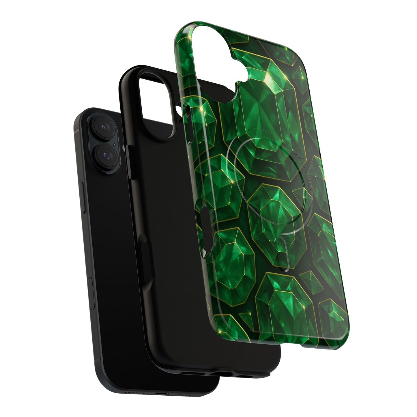 Luxury Series Emerald Gem iPhone Case with MagSafe
