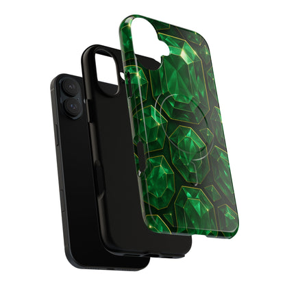 Luxury Series Emerald Gem iPhone Case with MagSafe