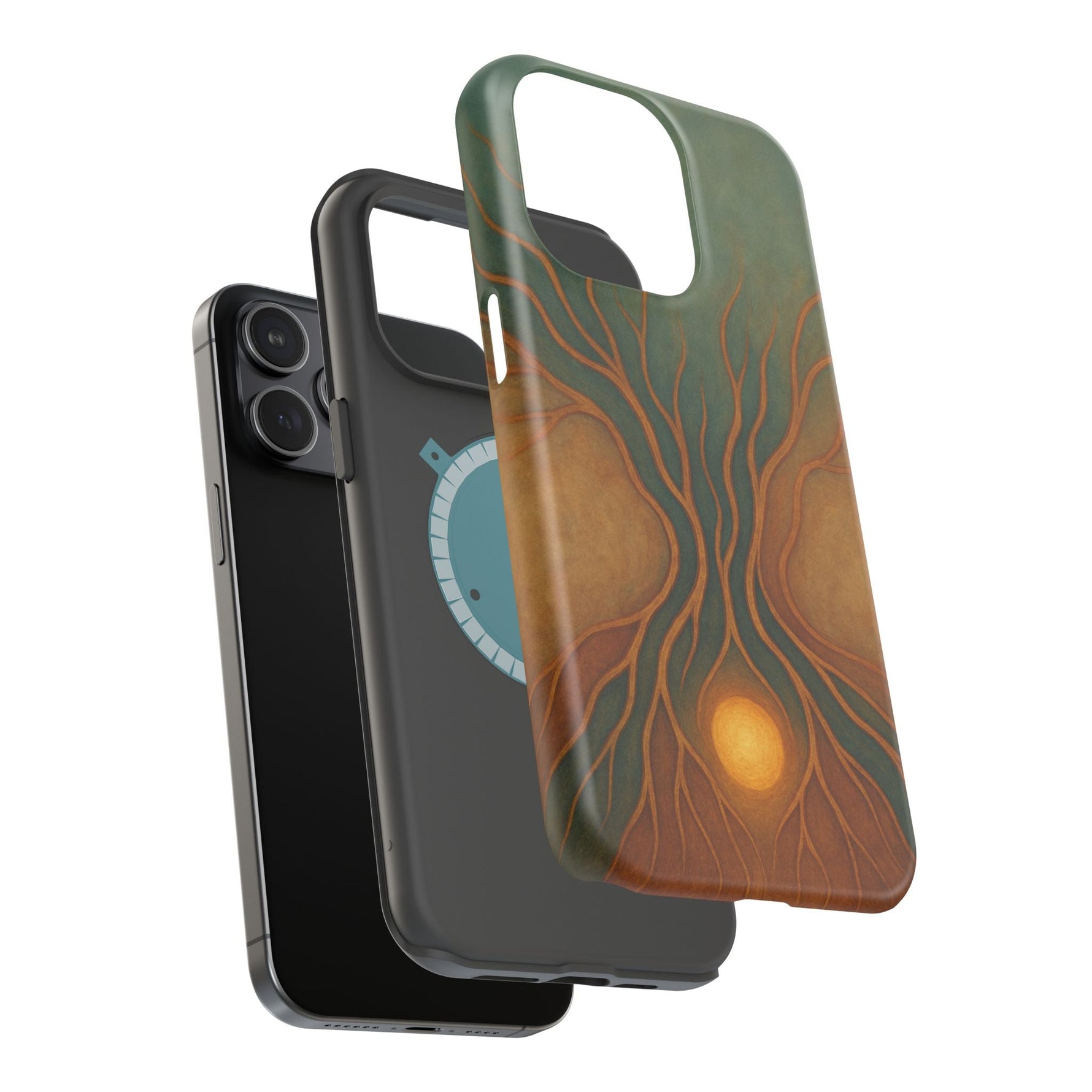 Abstract Tree of Life Design Golden Origin iPhone Case | MagSafe Compatible  Shamo's