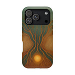 Abstract Tree of Life Design Golden Origin iPhone Case | MagSafe Compatible  Shamo's iPhone 17 Pro / Matte