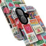 Vintage Romantic Love Stamp iPhone Case | Tough Protection + MagSafe  Shamo's