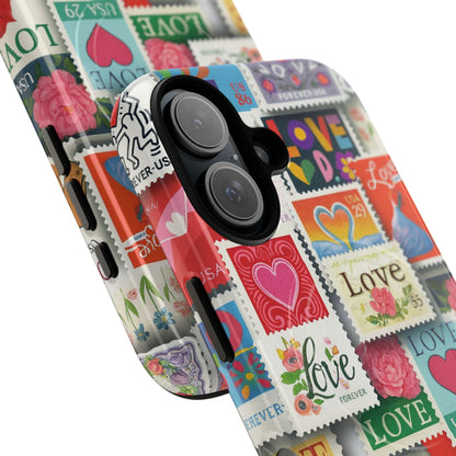 Vintage Romantic Love Stamp iPhone Case | Tough Protection + MagSafe  Shamo's
