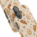 Slanke iPhone-hoes — knus bak- en teddybeerpatroon (recept, hert, knopen)