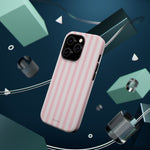 Pink Stripe Impact-Resistant Phone Case | MagSafe