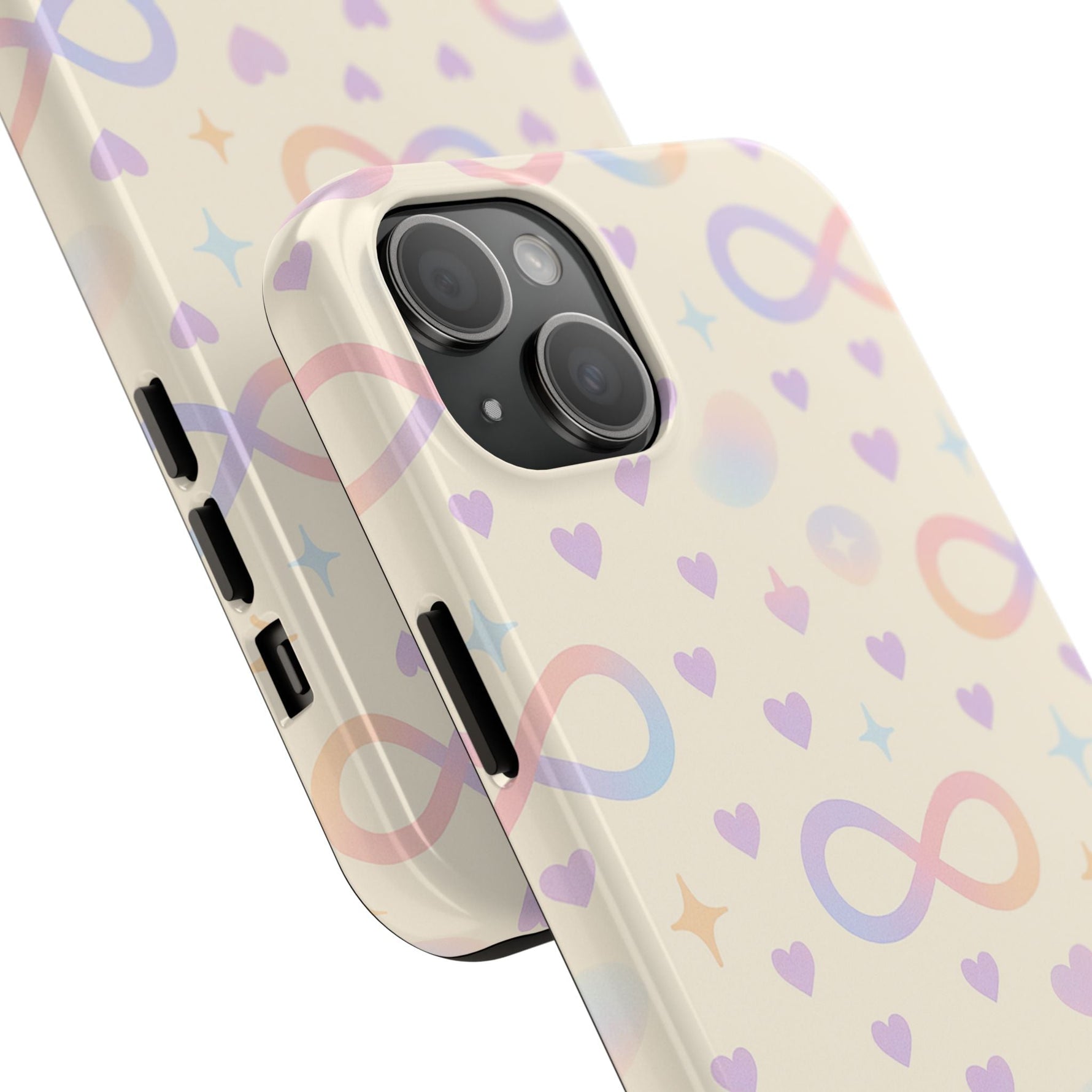 Infinity Pattern Tough Phone Case — Pastel Hearts & Stars  Shamo's