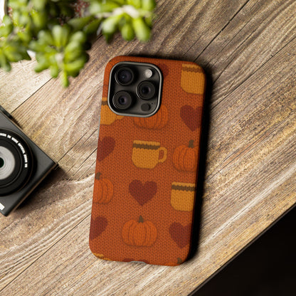 Fall Pumpkin & Coffee iPhone Case
