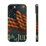 Fundas delgadas para teléfono con la inscripción 4 de julio para iPhone 17 y más