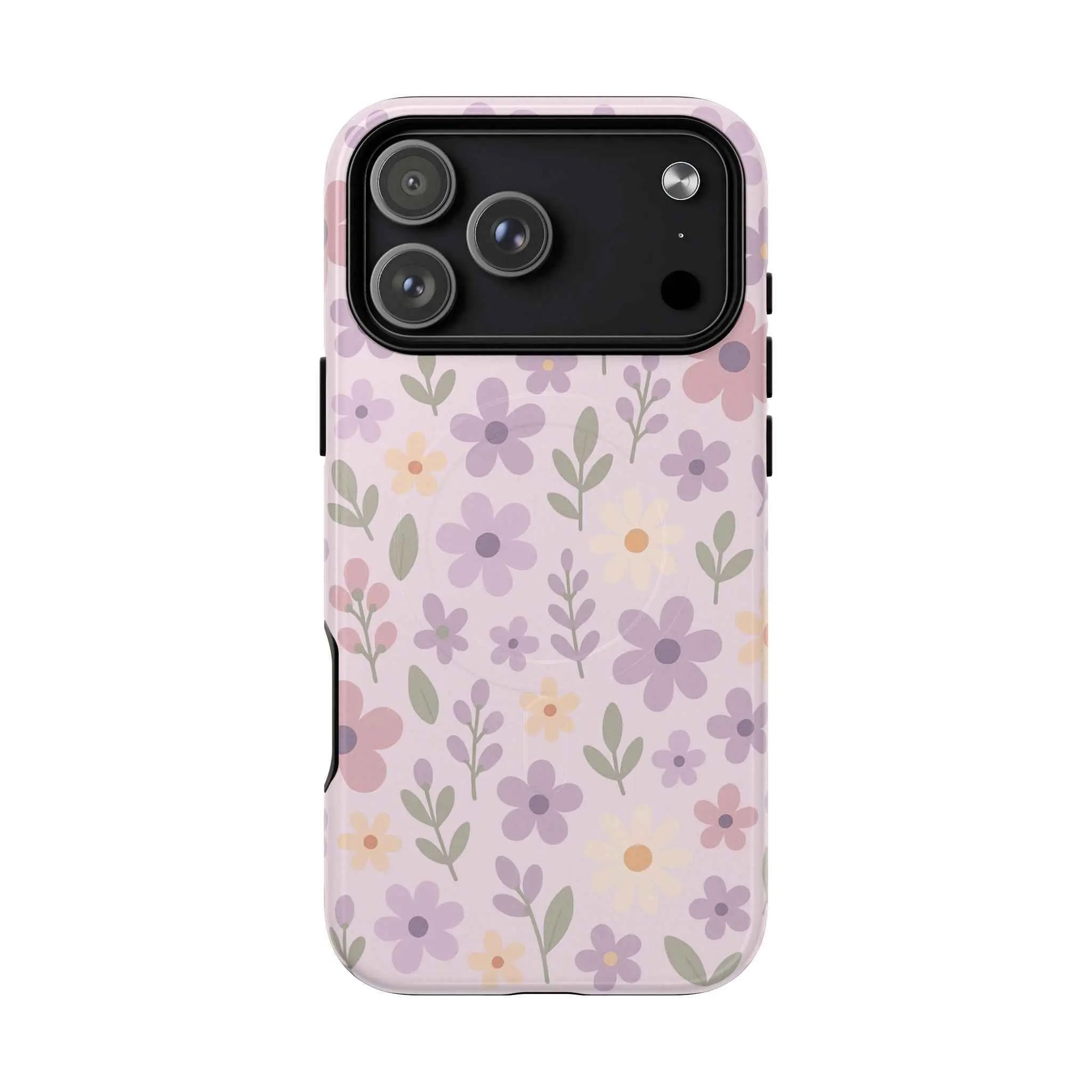 Floral Pattern | Compatible with MagSafe iPhone Case