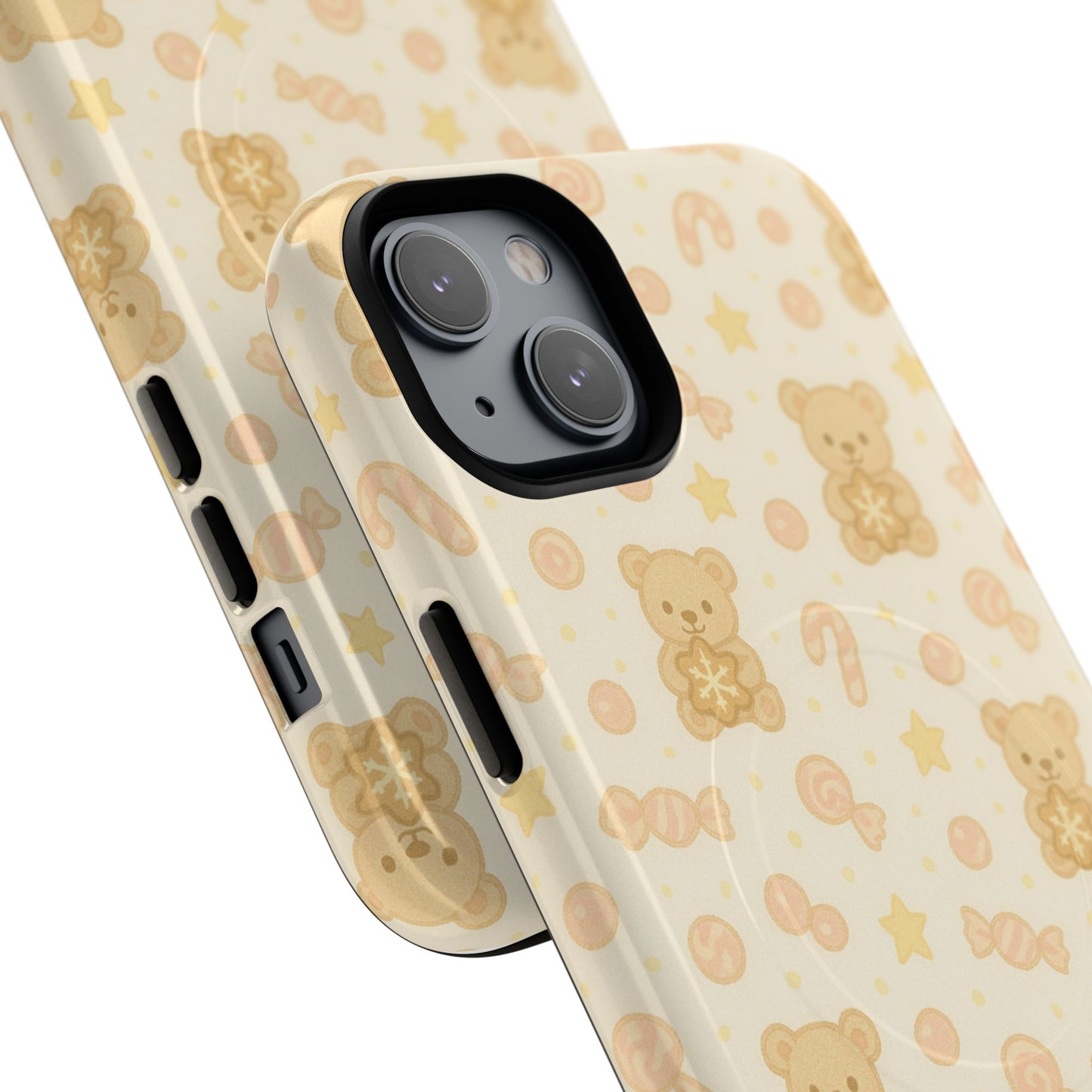 Cute Beige Teddy Bear iPhone Case with MagSafe