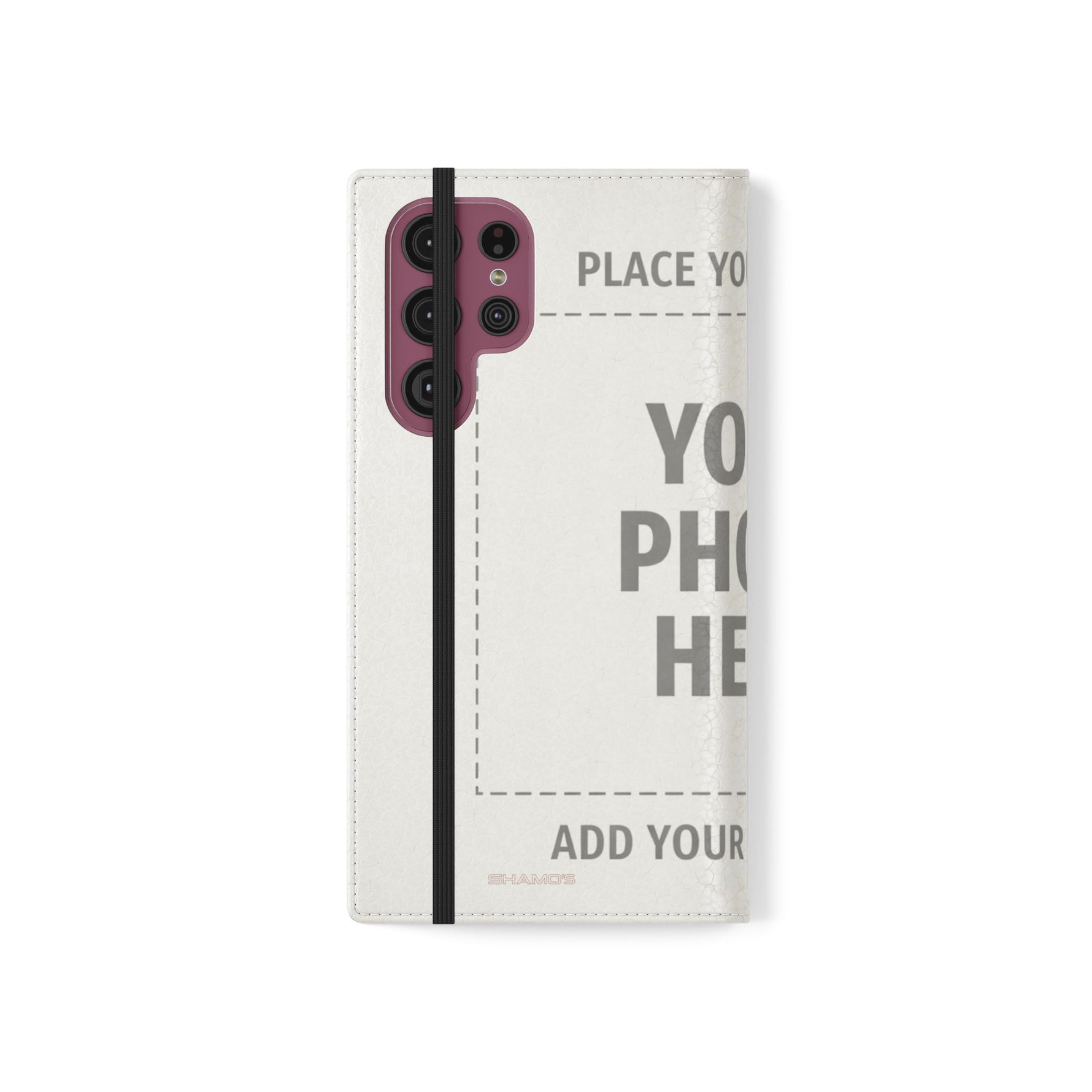 Personalized Flip Wallet Phone Case – Custom Photo & Text Wallet Cover