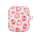 Puppy Hearts AirPod Case, Pink Valentine Pet Pattern