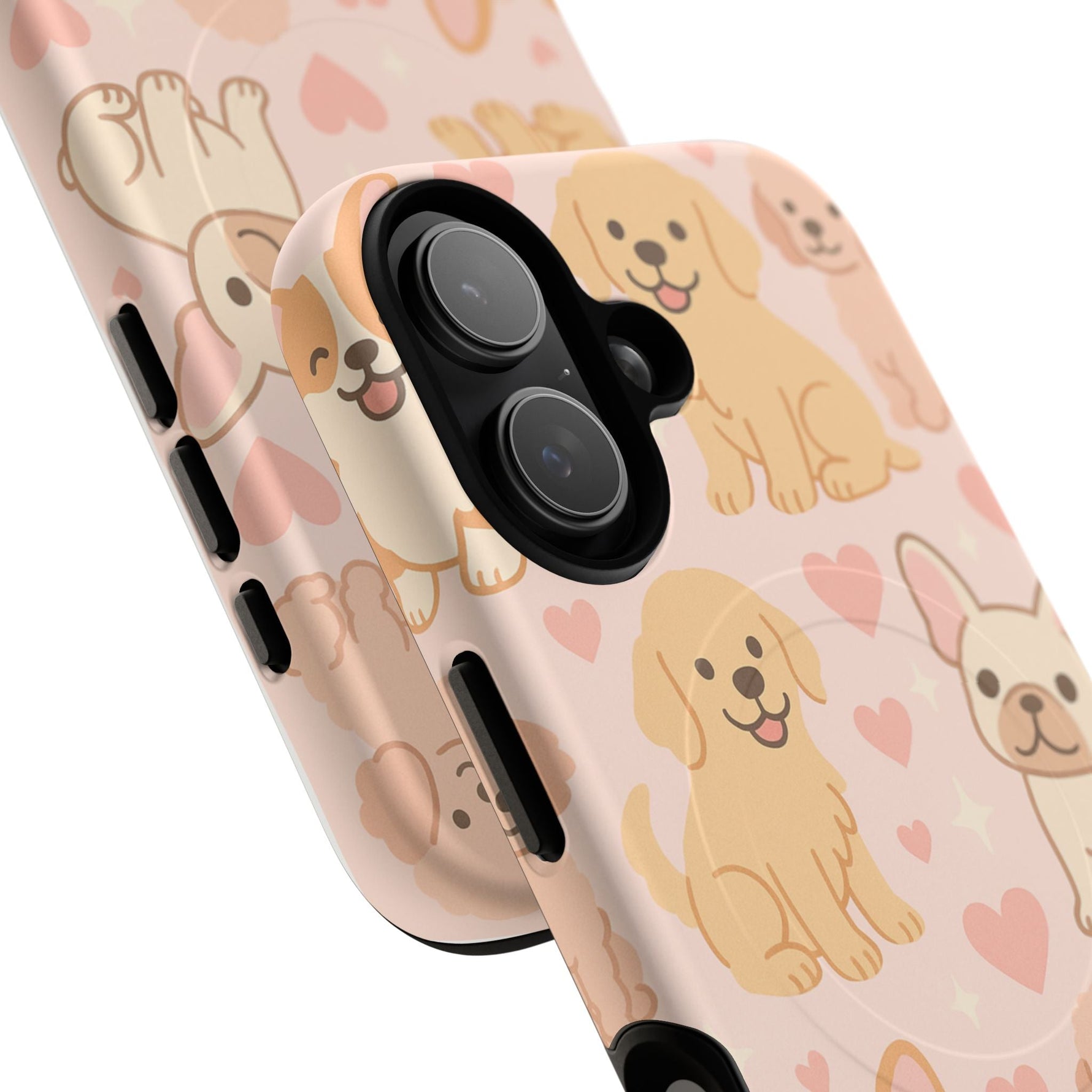 Puppies & Hearts iPhone Case compatible with MagSafe  Shamo's