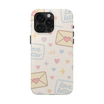 Pastel Love Letter Hearts Impact Phone Case  Shamo's iPhone 15 Pro Max
