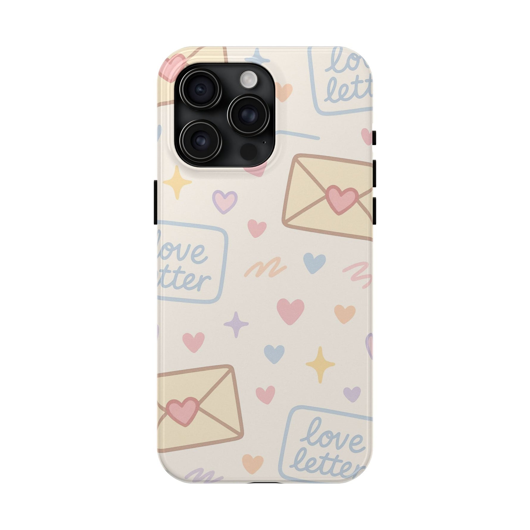 Pastel Love Letter Hearts Impact Phone Case  Shamo's iPhone 15 Pro Max