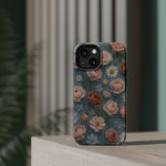 Frozen Floral Vintage Roses & Daisies iPhone Case with MagSafe compatibility  Shamo's